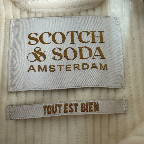 Scotch & Soda Womens Corduroy Button-Up Jackets Size XL Cream New - Picture 5 of 10